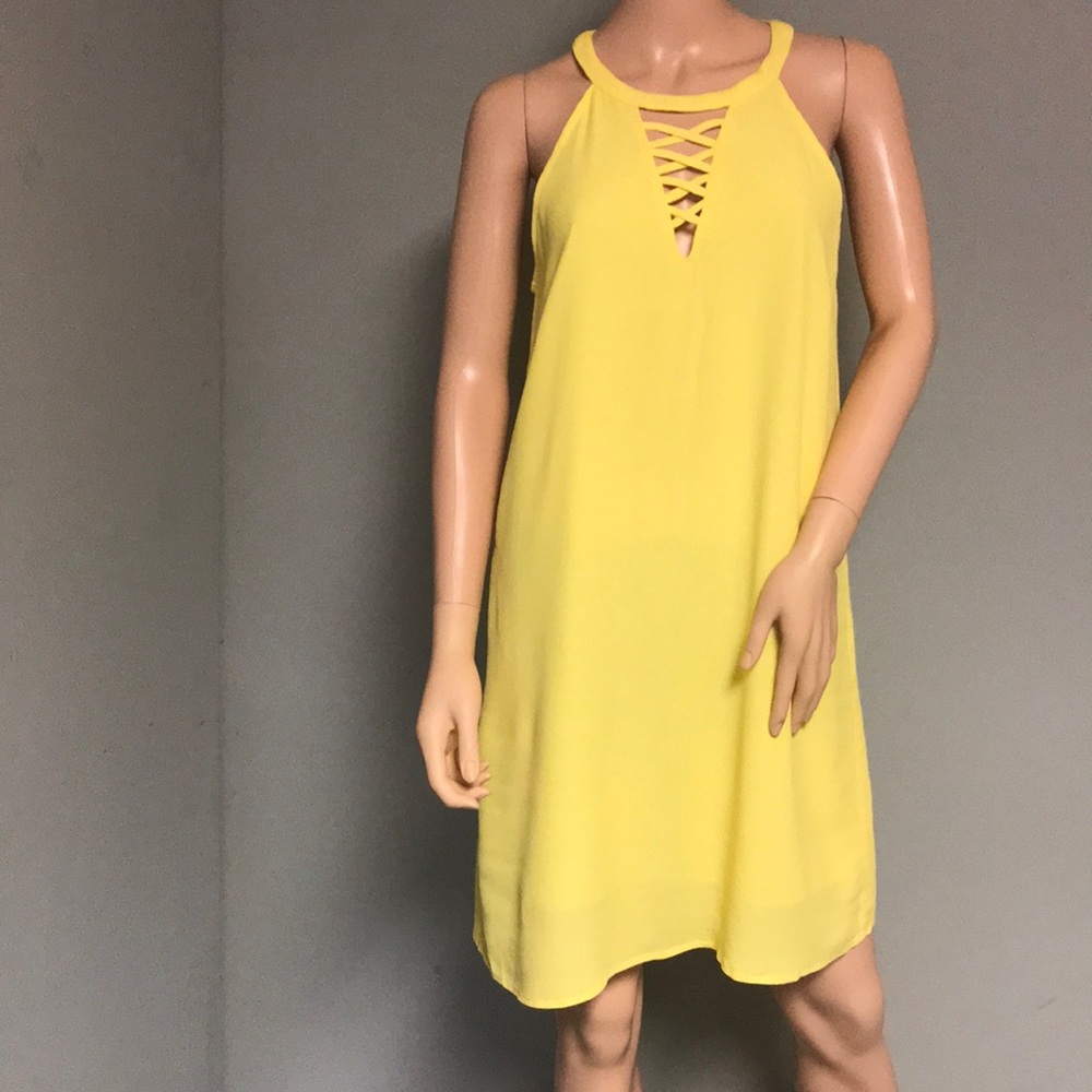 H Squared size S yellow summer dress Sleeveless